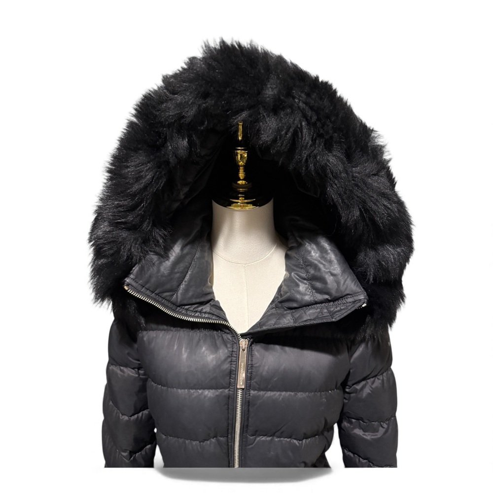 Burberry London Black Belted Down Puffer Coat w/ Removable Faux Fur Hood – XL - Picture 5 of 15